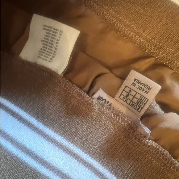 Y2K H&M 100% Silk Brown Mini Skirt - Picture 10 of 13